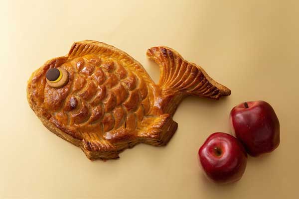 祝鯛 吉祥鯛 鯛の形のアップルパイ